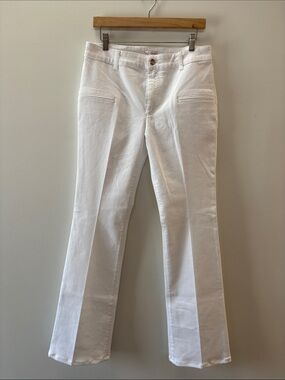 Altuzarra White Mid-Rise Straight Jeans